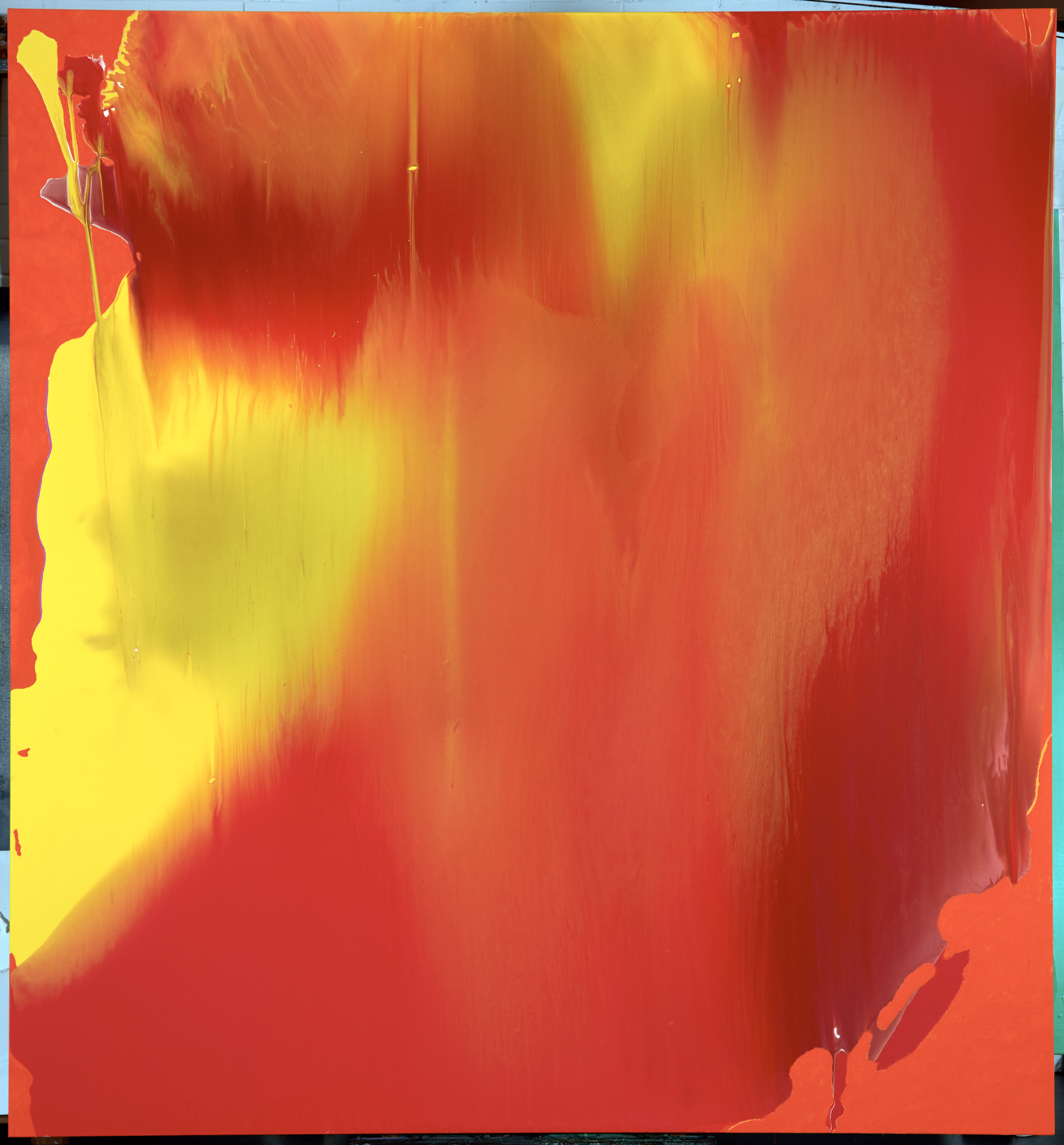 Pure Abstraction [Flash] — (2017 - 2018) — acrylic mediums on polyester — 198 x 214 cm