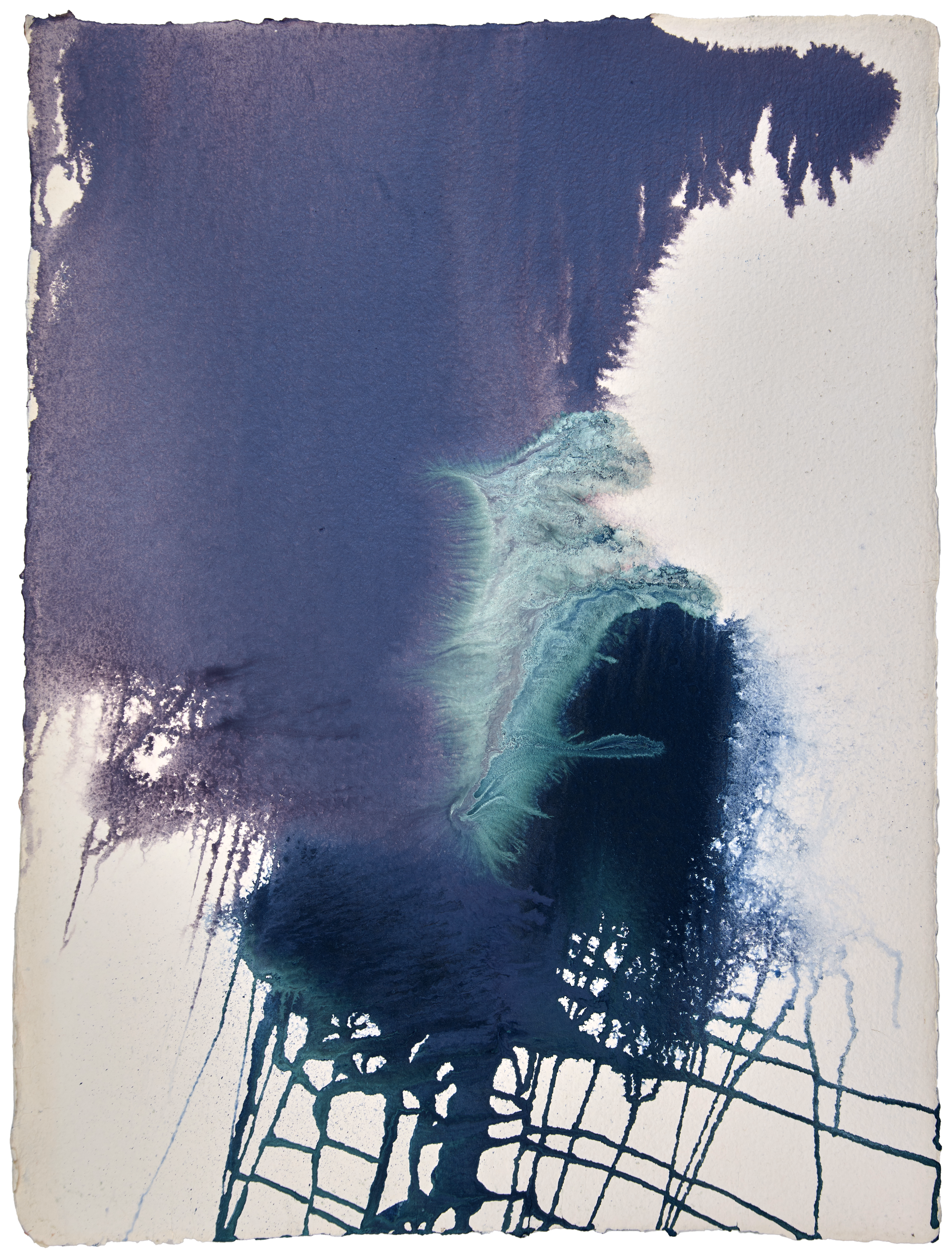 Symbolismus Malerei #4 — (2020) — watercolour on handmade cotton paper — 56 x 72 cm