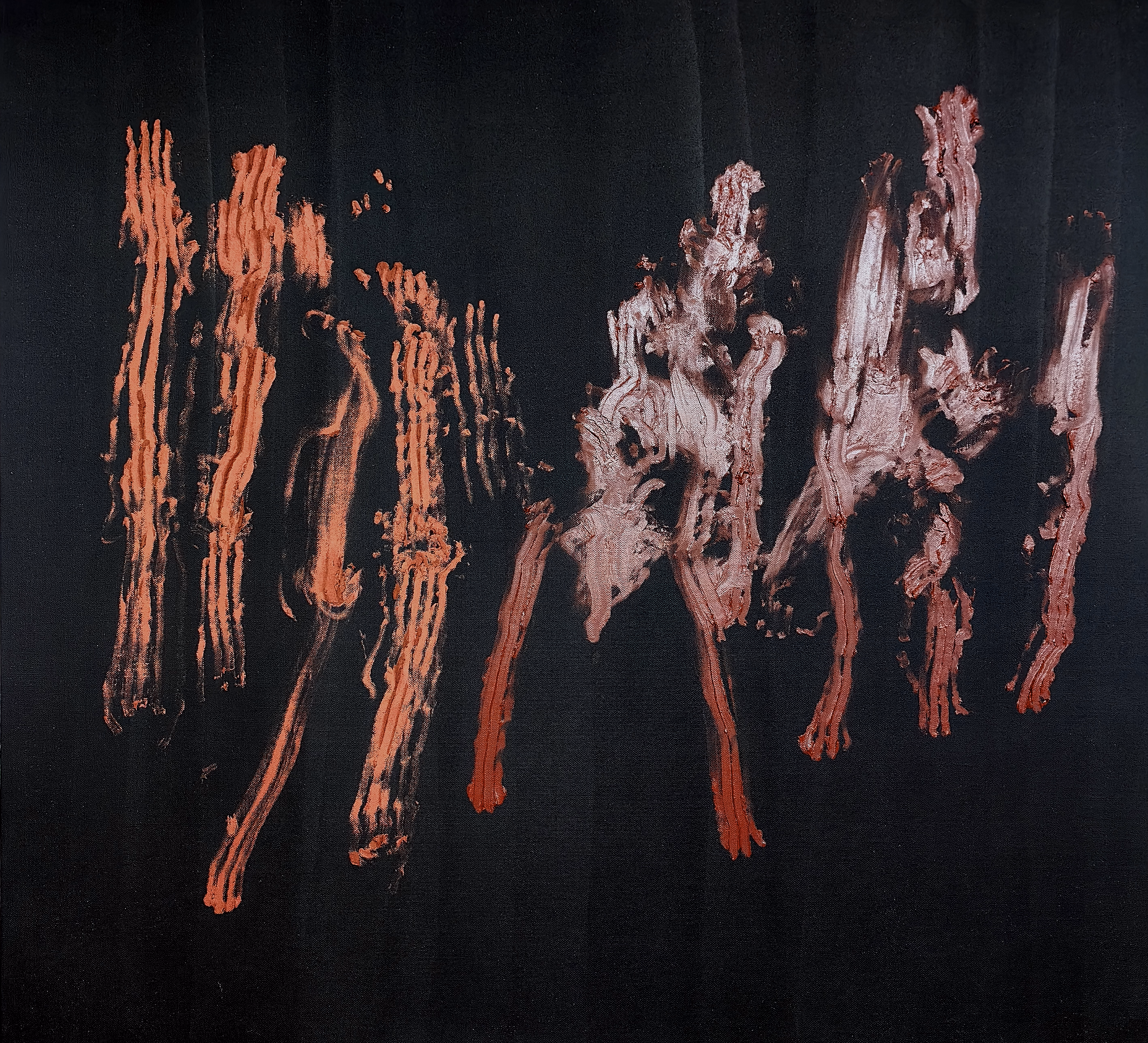 Templum Rosae 1 — (2023) — oil on linen — 214 x 198 cm
