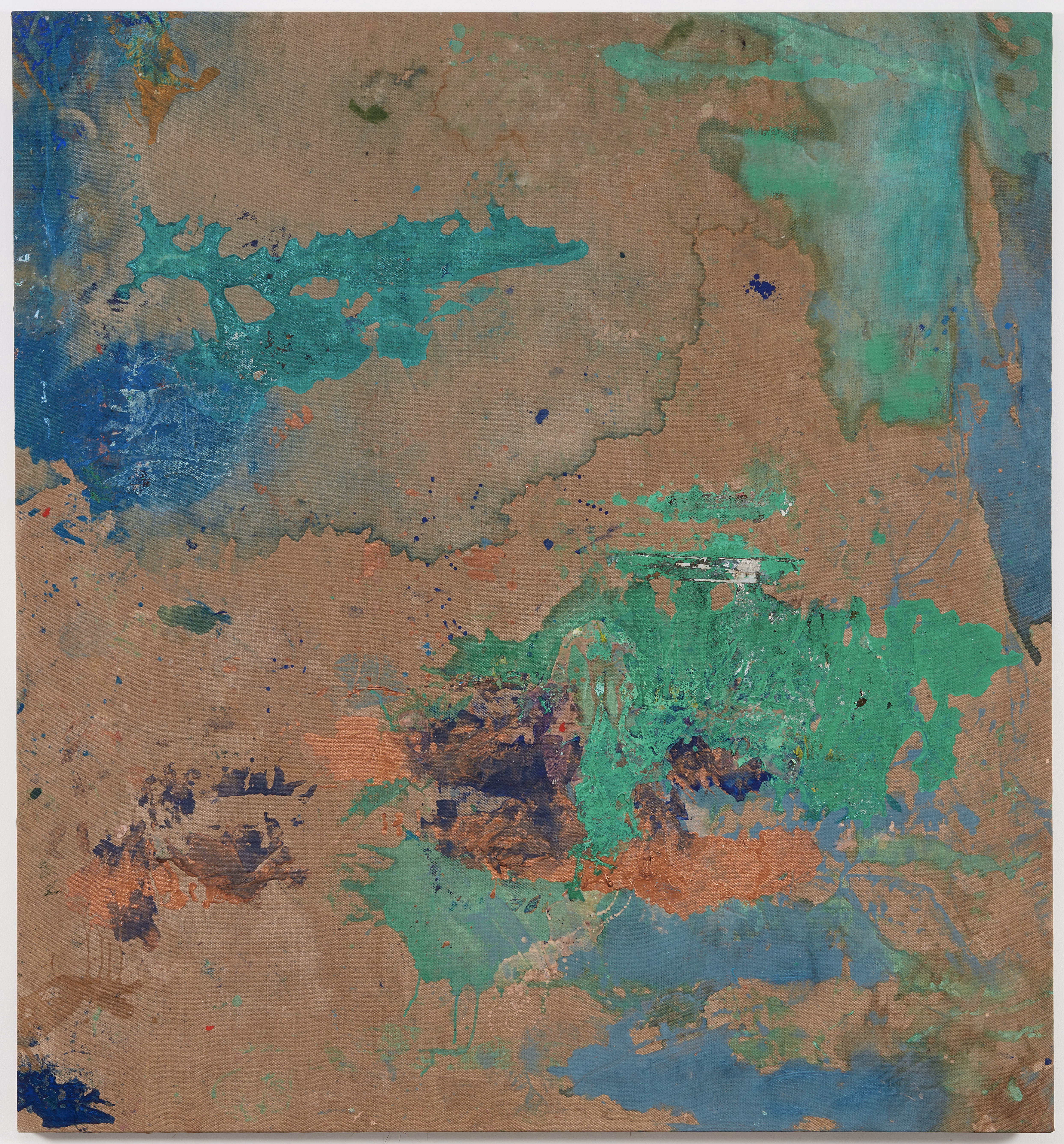 Chinese Painting 2 — (2000 - 2021) — acrylic, size, vinyl, and pastel on raw linen — 198 x 214 cm