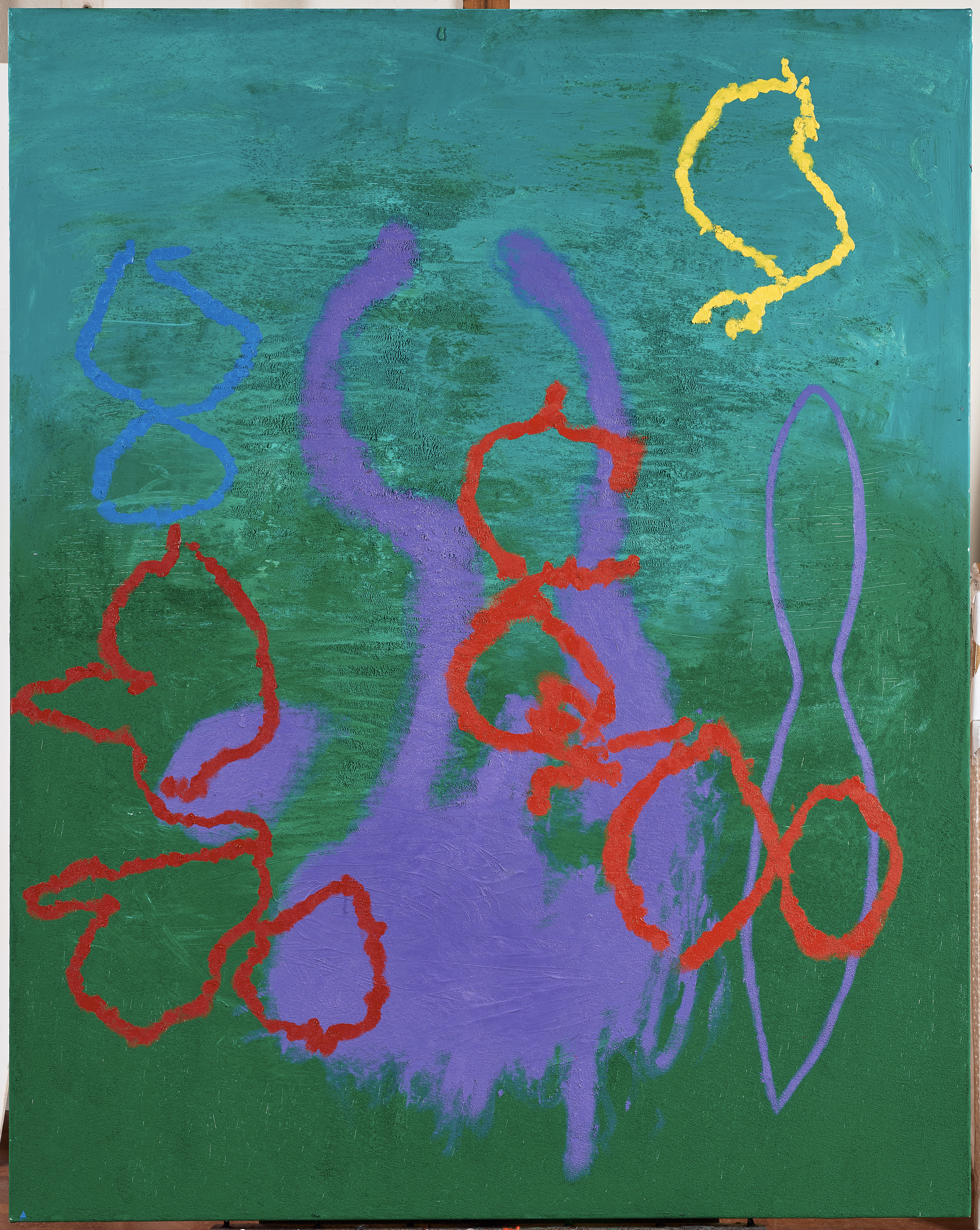 Green Painting — (2018 - 2022) — oil on polyester — 120 x 150 cm