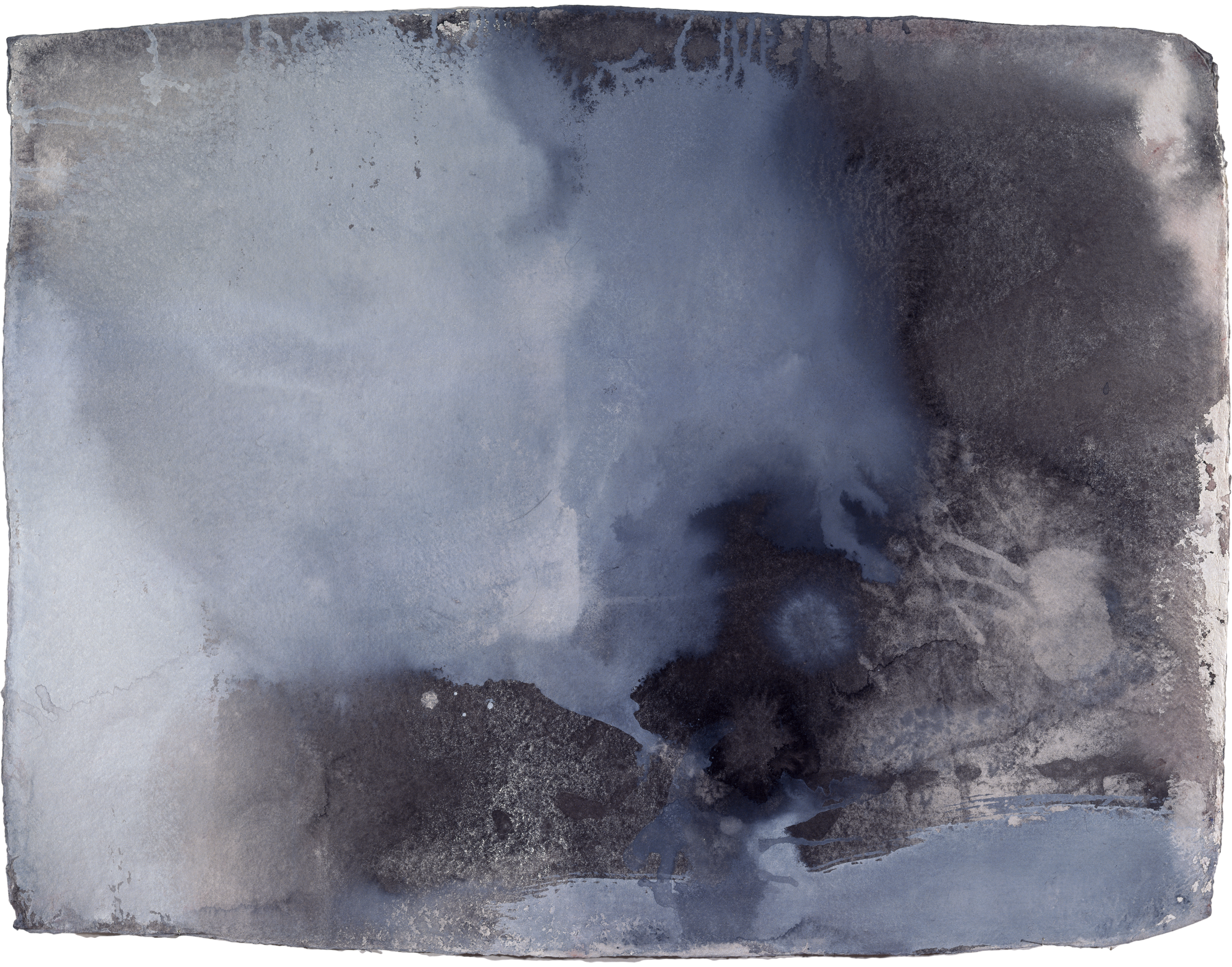 In the Cave — (2003) — mixed media on handmade paper — 76 x 56 cm