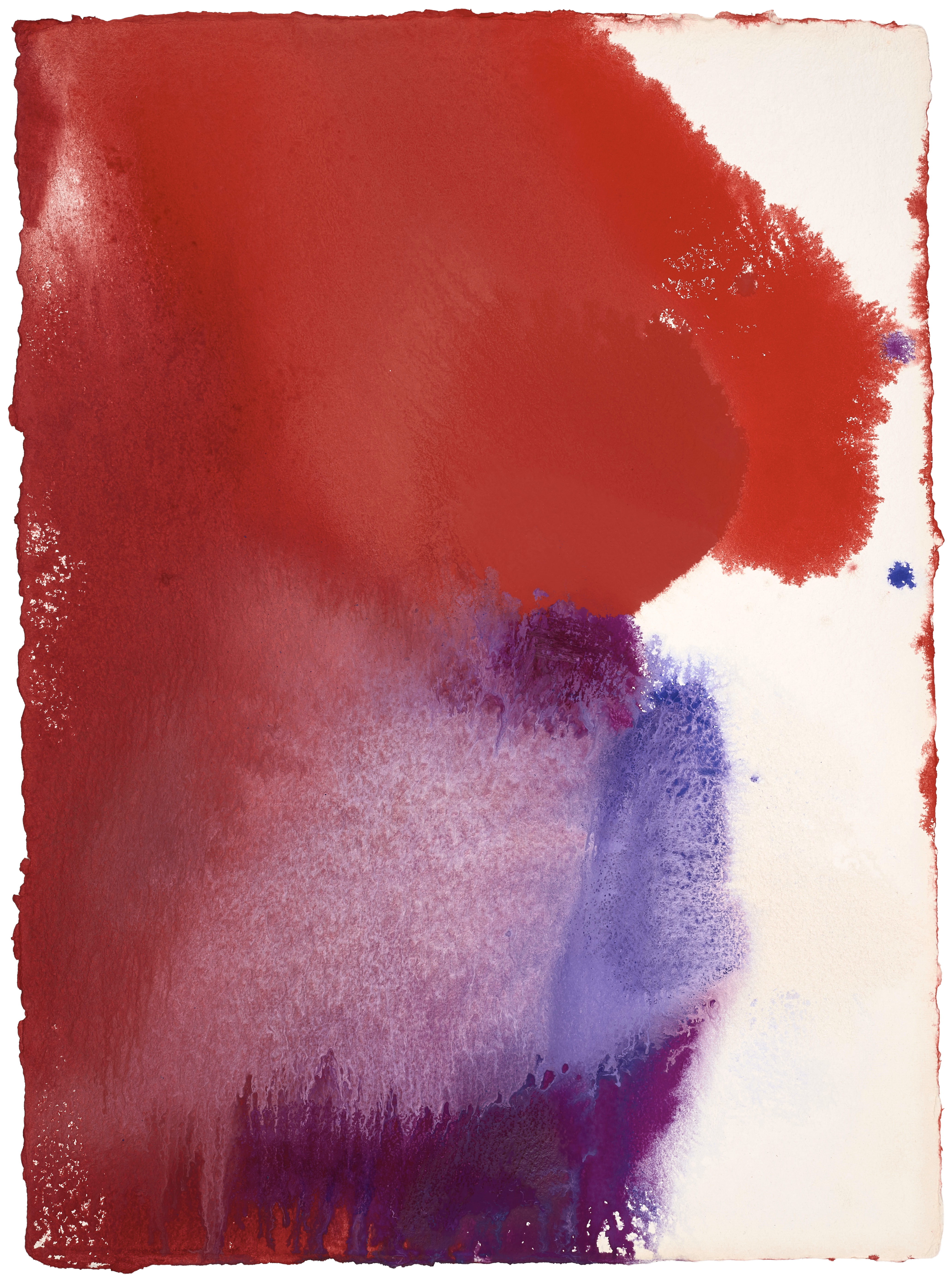 Manga Without Words #11 — (2023) — watercolour and casein on handmade cotton paper — 56 x 72 cm