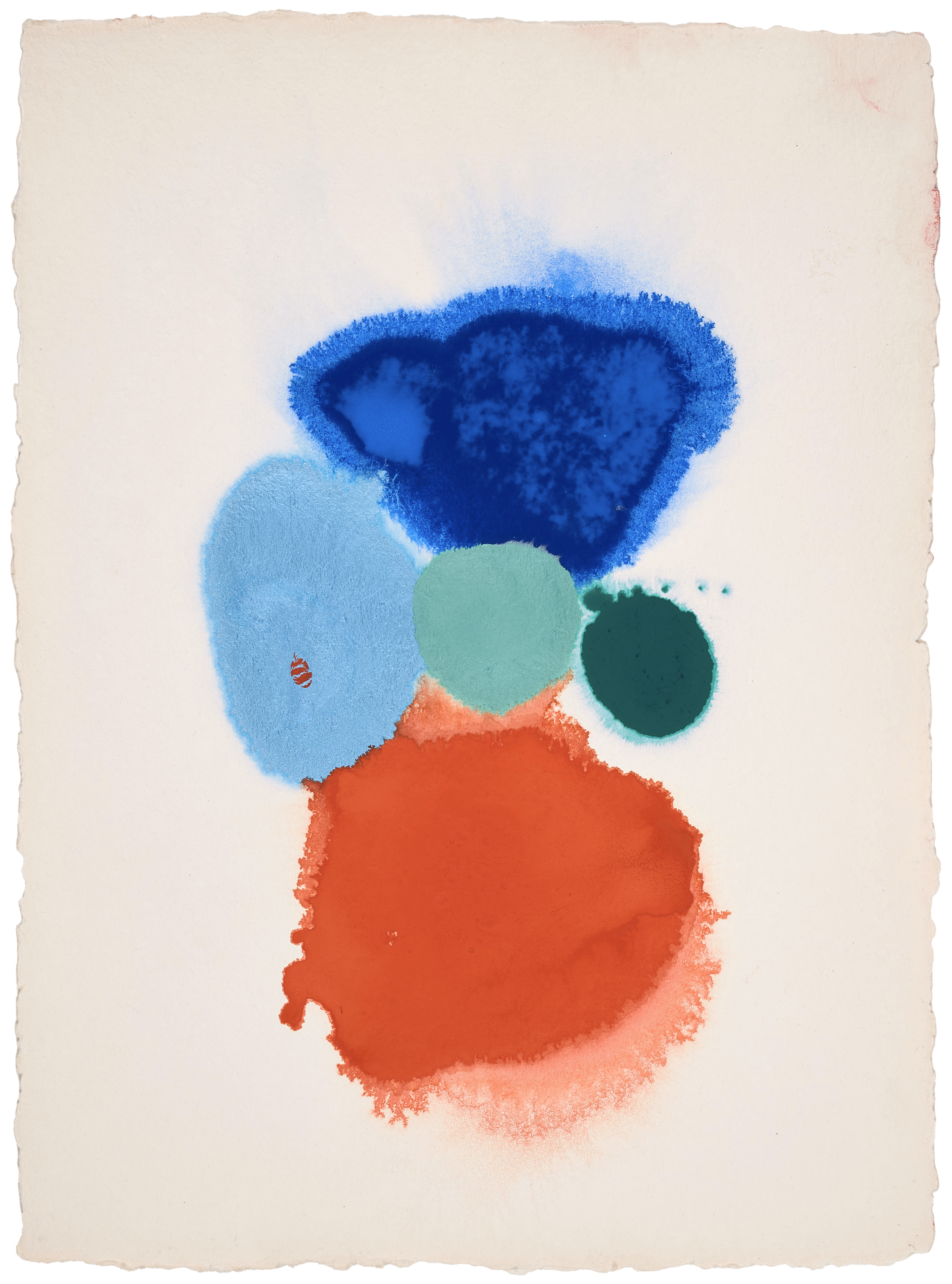 Manga Without Words #5 — (2023) — watercolour and casein on handmade cotton paper — 56 x 72 cm