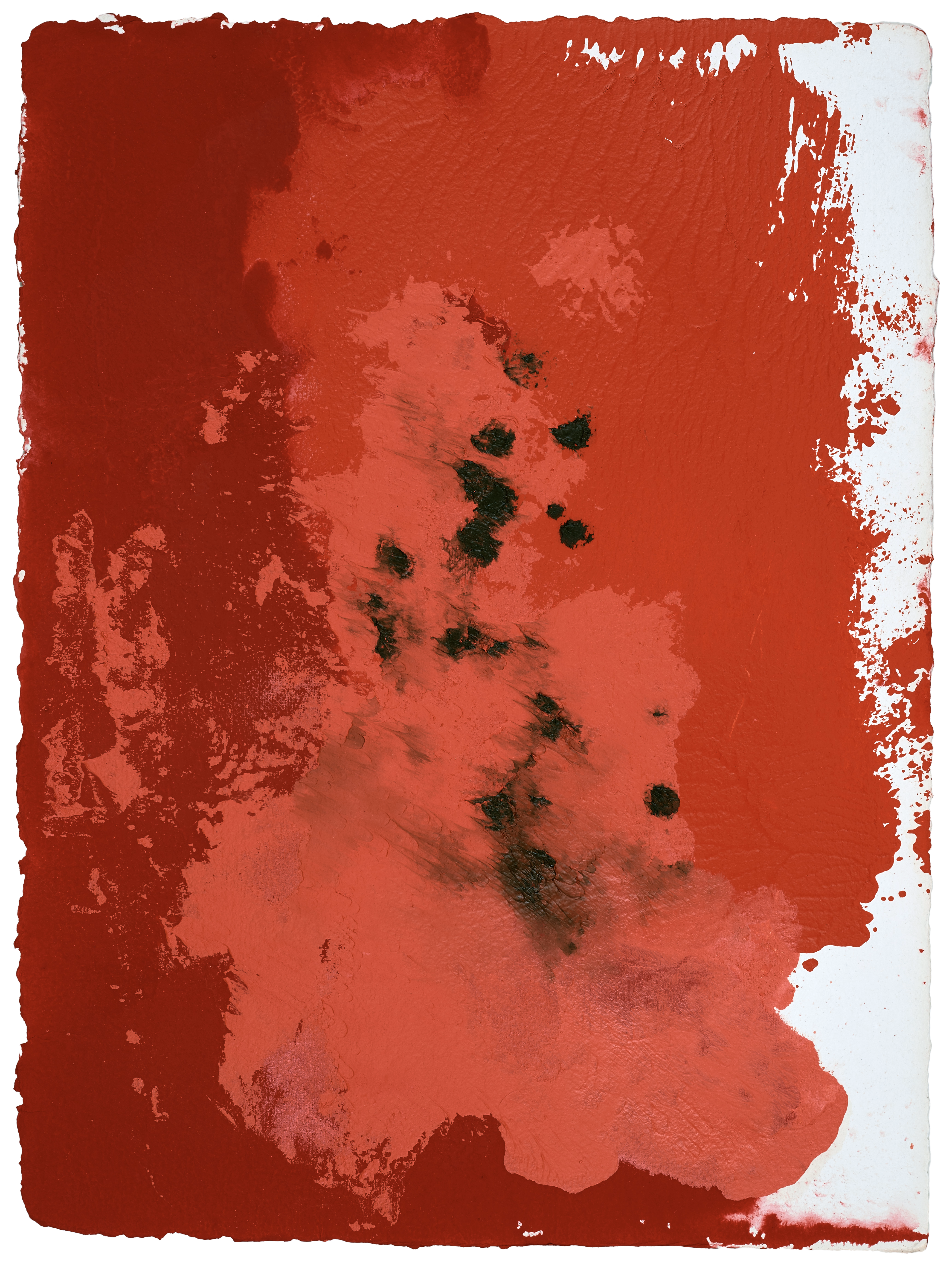 Manga Without Words #8 — (2023) — vinyl, acrylic, and oil on handmade cotton paper — 56 x 72 cm