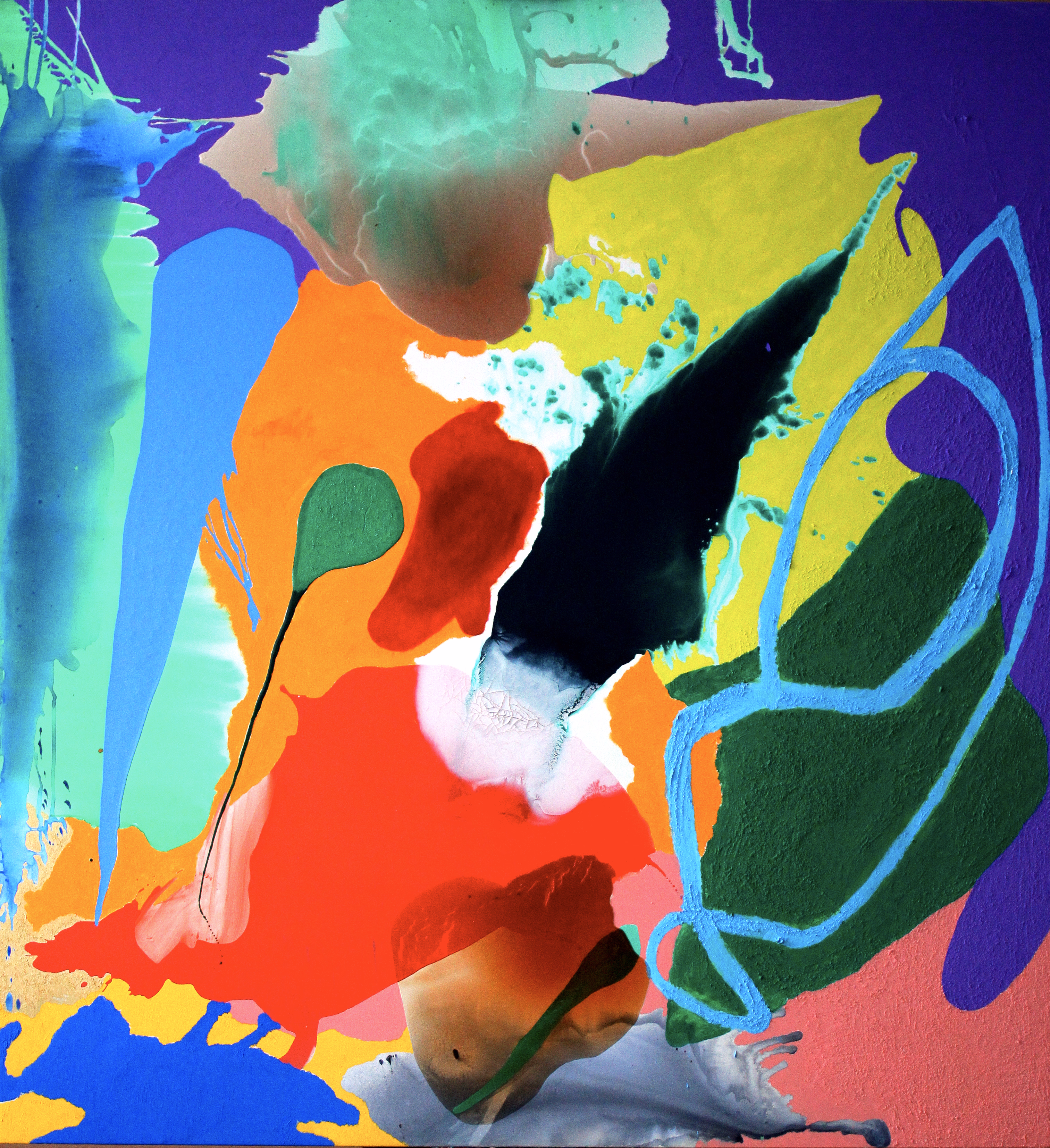 Pure Abstraction #1 — (2007 - 2010) — mixed media on polyester — 198 x 214 cm