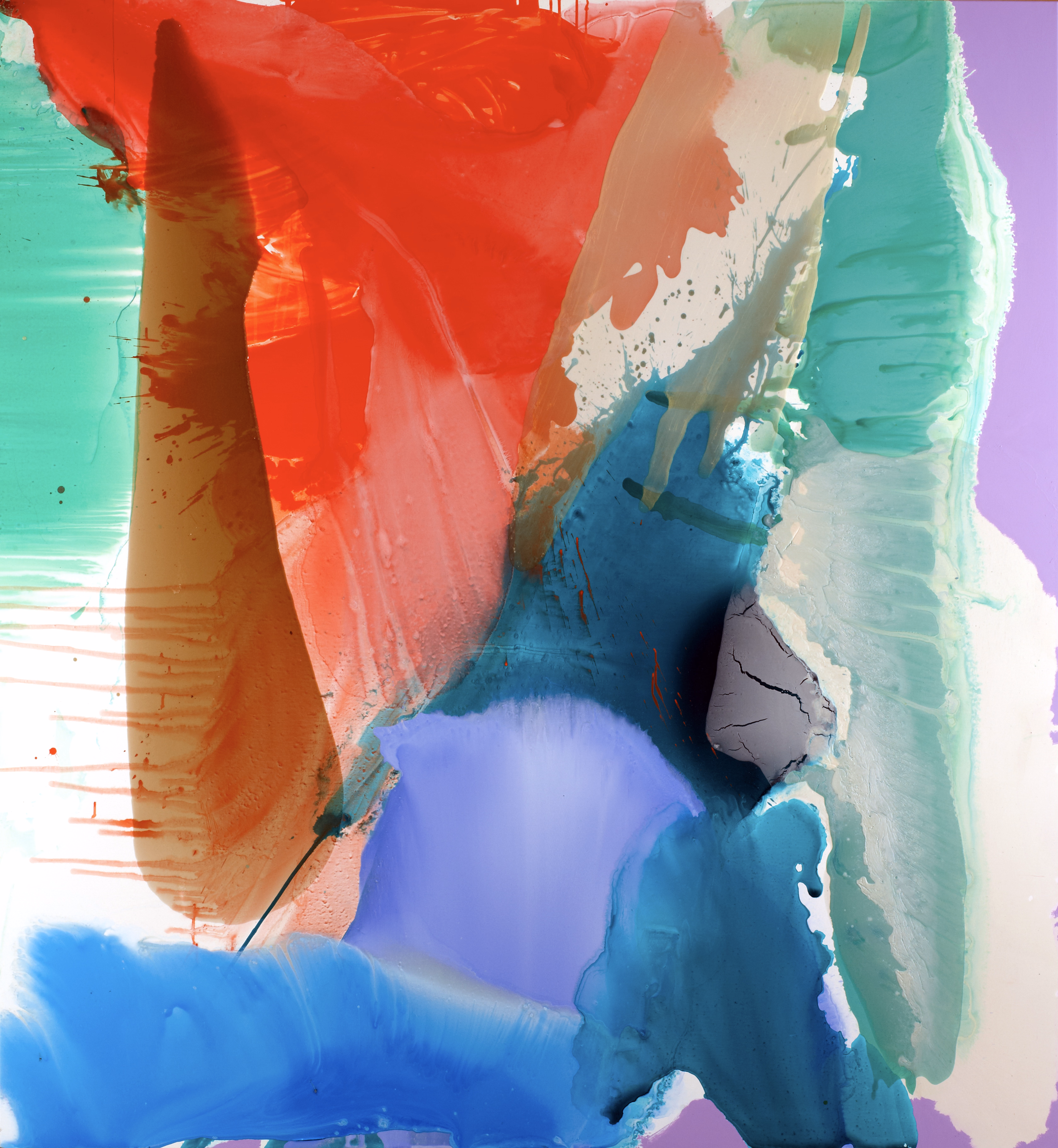 Pure Abstraction #10 — (2009 - 2011) — mixed media on polyester — 198 x 214 cm