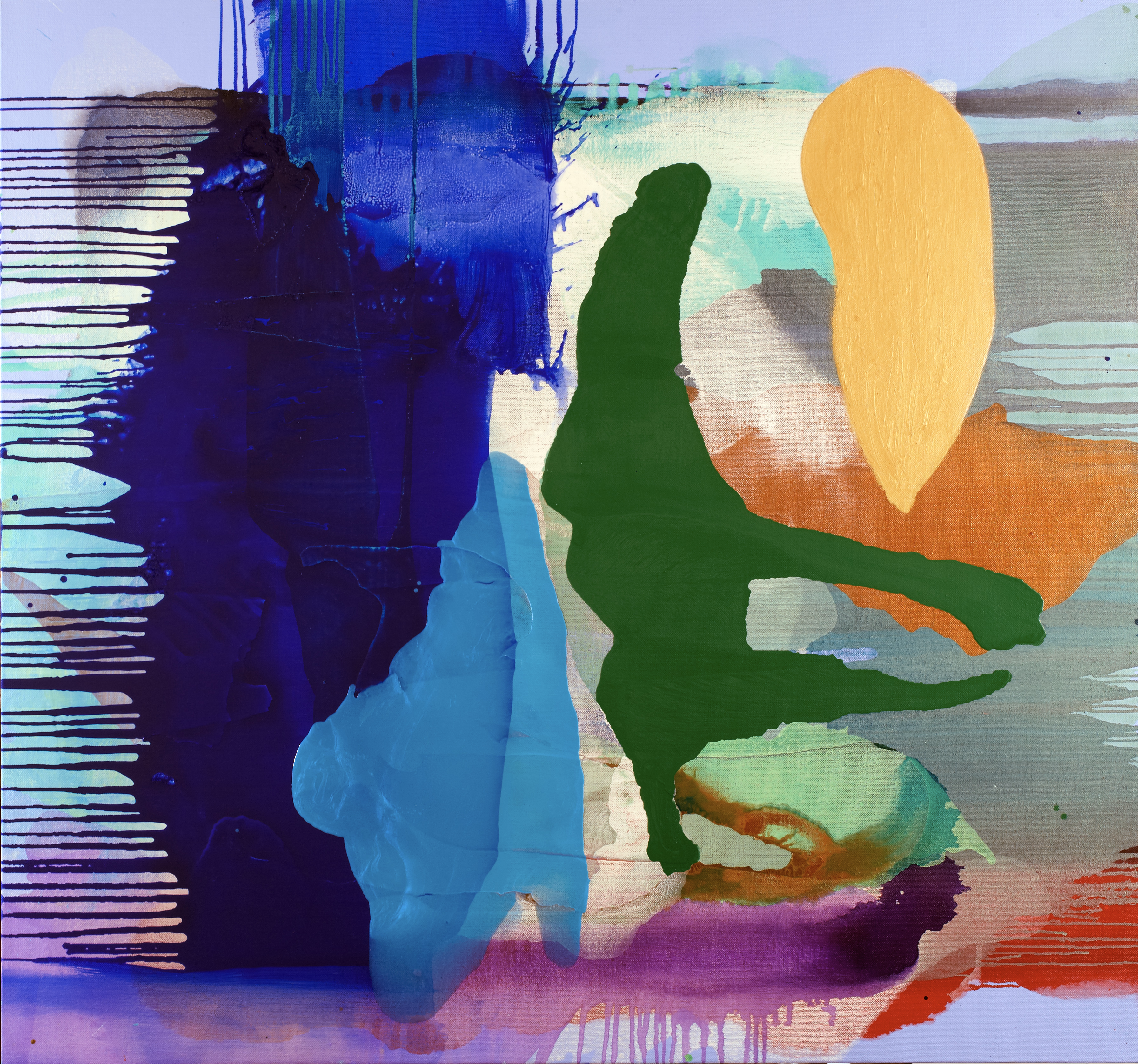 Pure Abstraction #12 — (2011) — mixed media on linen — 214 x 198 cm