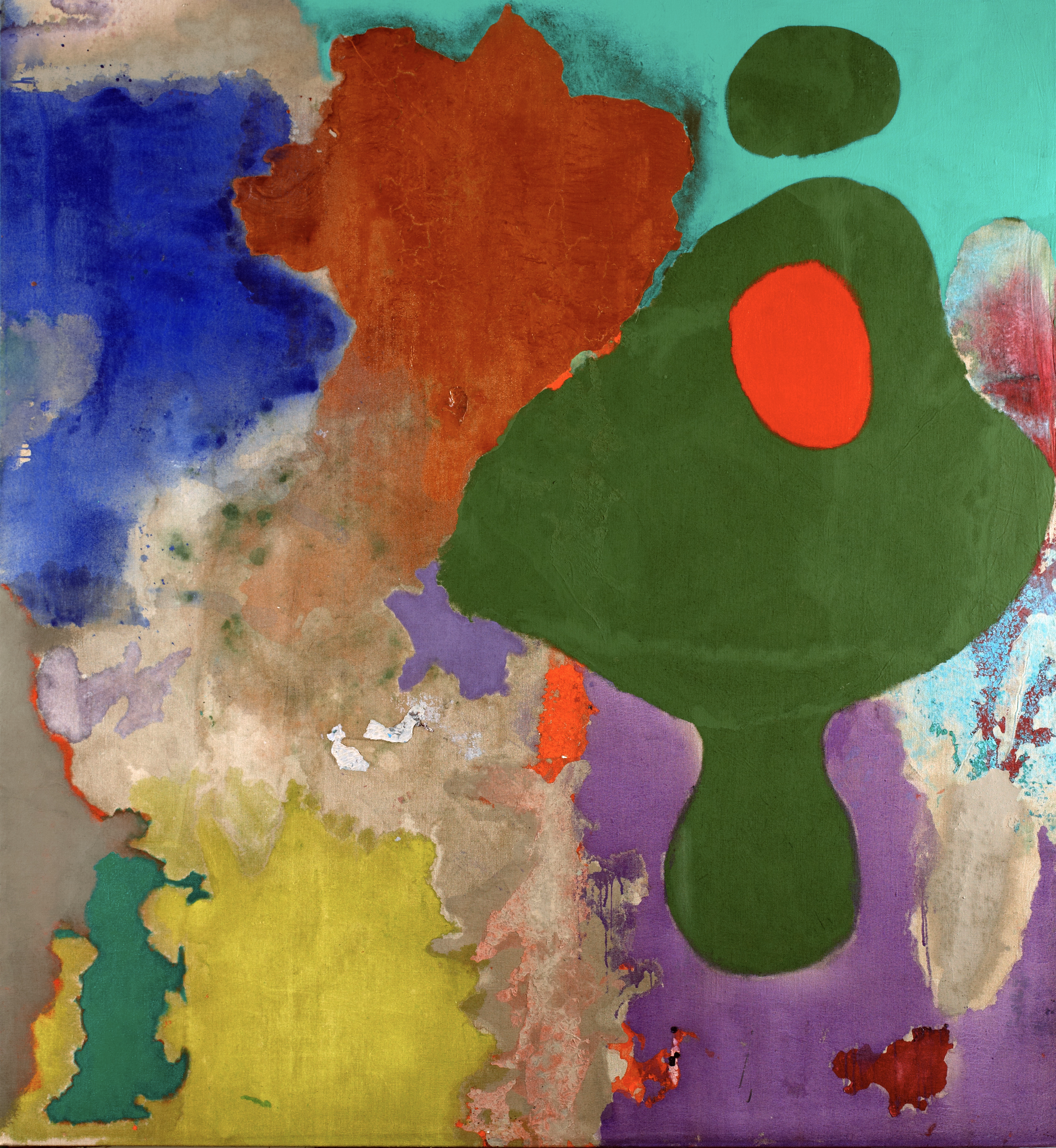 Pure Abstraction #13 — (2001 - 2011) — mixed media on raw linen — 198 x 214 cm