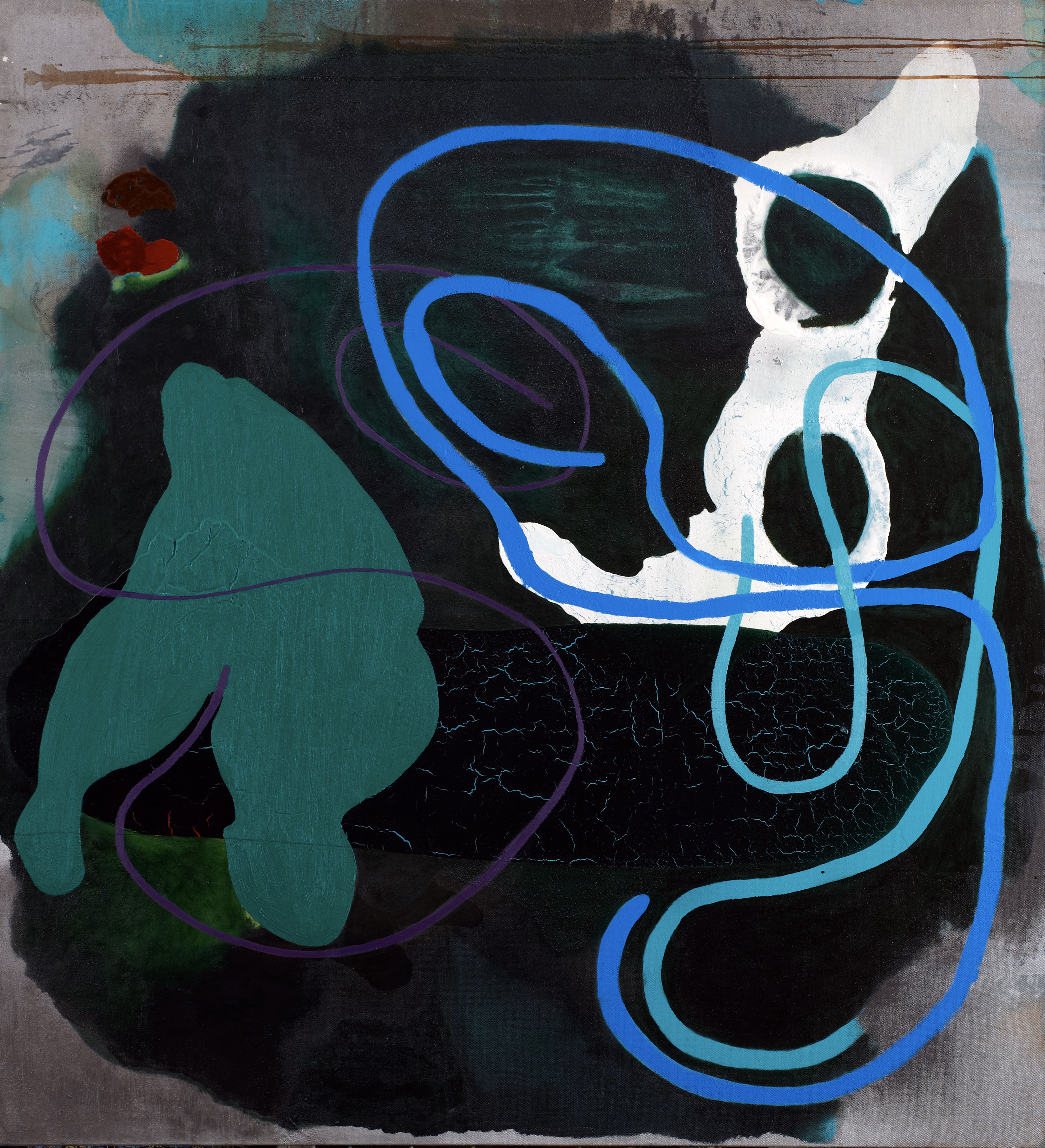 Pure Abstraction #7 — (2007 - 2011) — mixed media on sealed raw linen — 198 x 214 cm