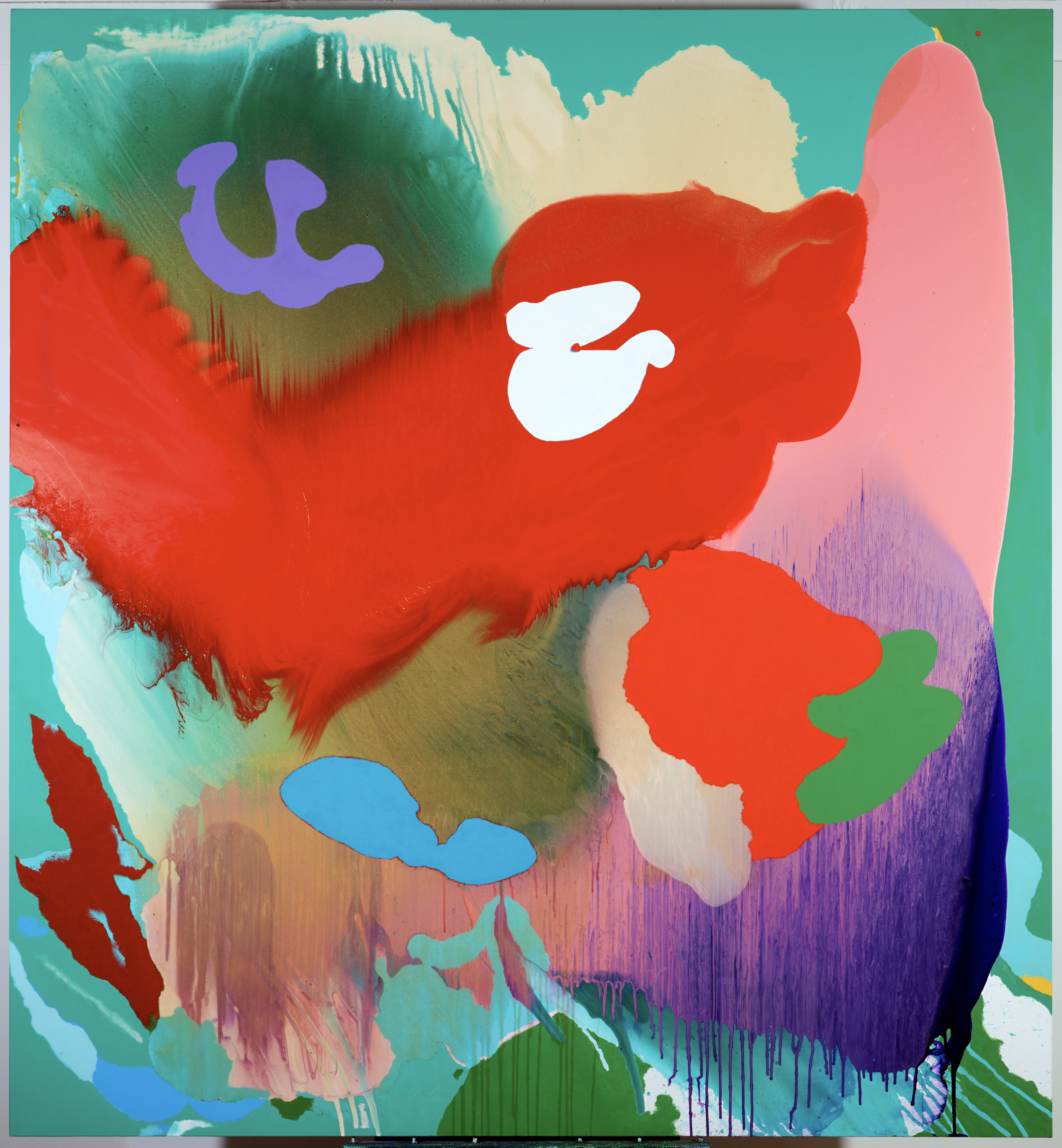 Pure Abstraction [LJW-LBF] — (2012 - 2014) — acrylic mediums and polyster — 198 x 214 cm