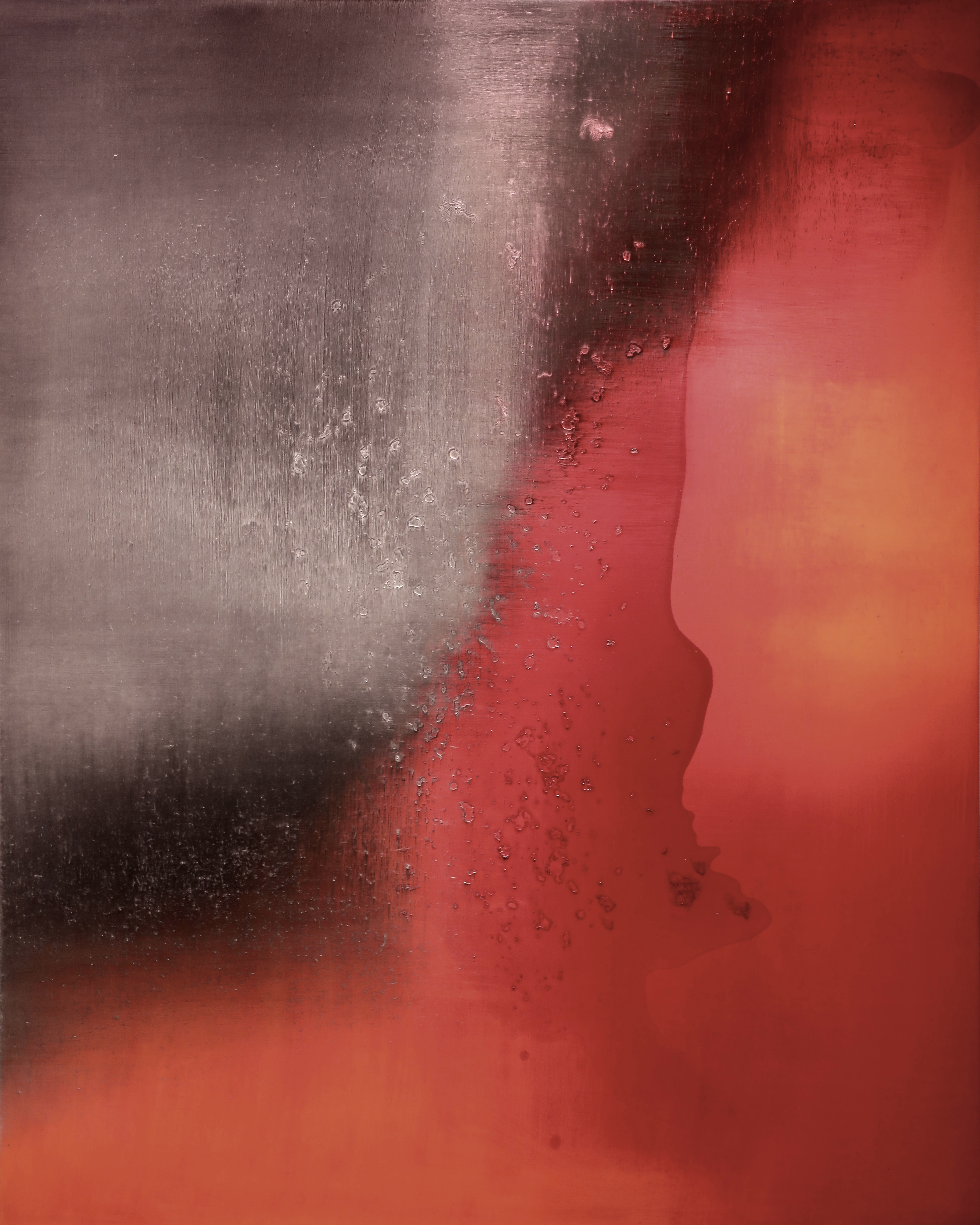 Red Painting — (2017 - 2019) — acrylic on polyester — 120 x 150 cm