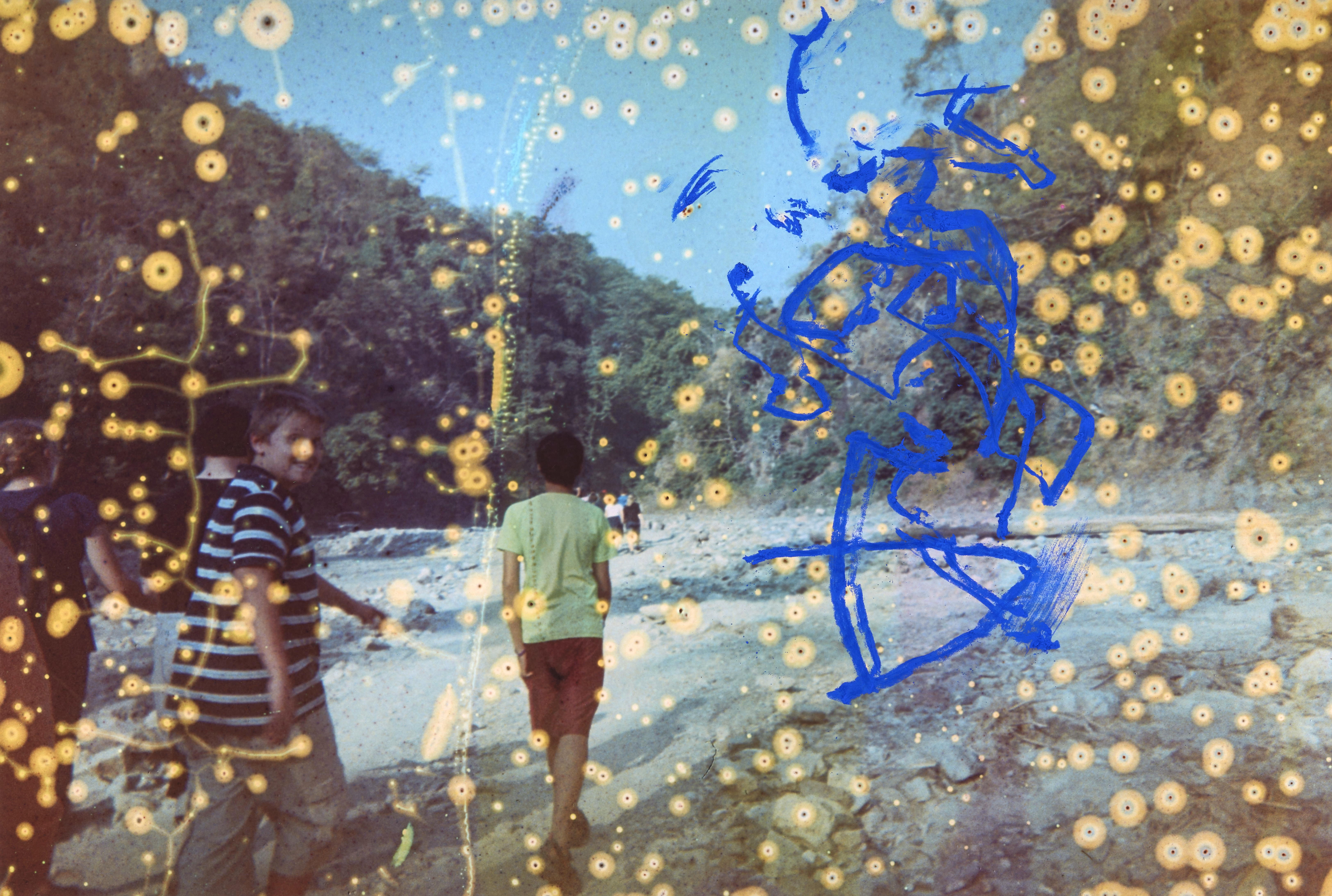 Painting on Photograph 11 — (2024) — mixed media on paper — 59 x 42 cm