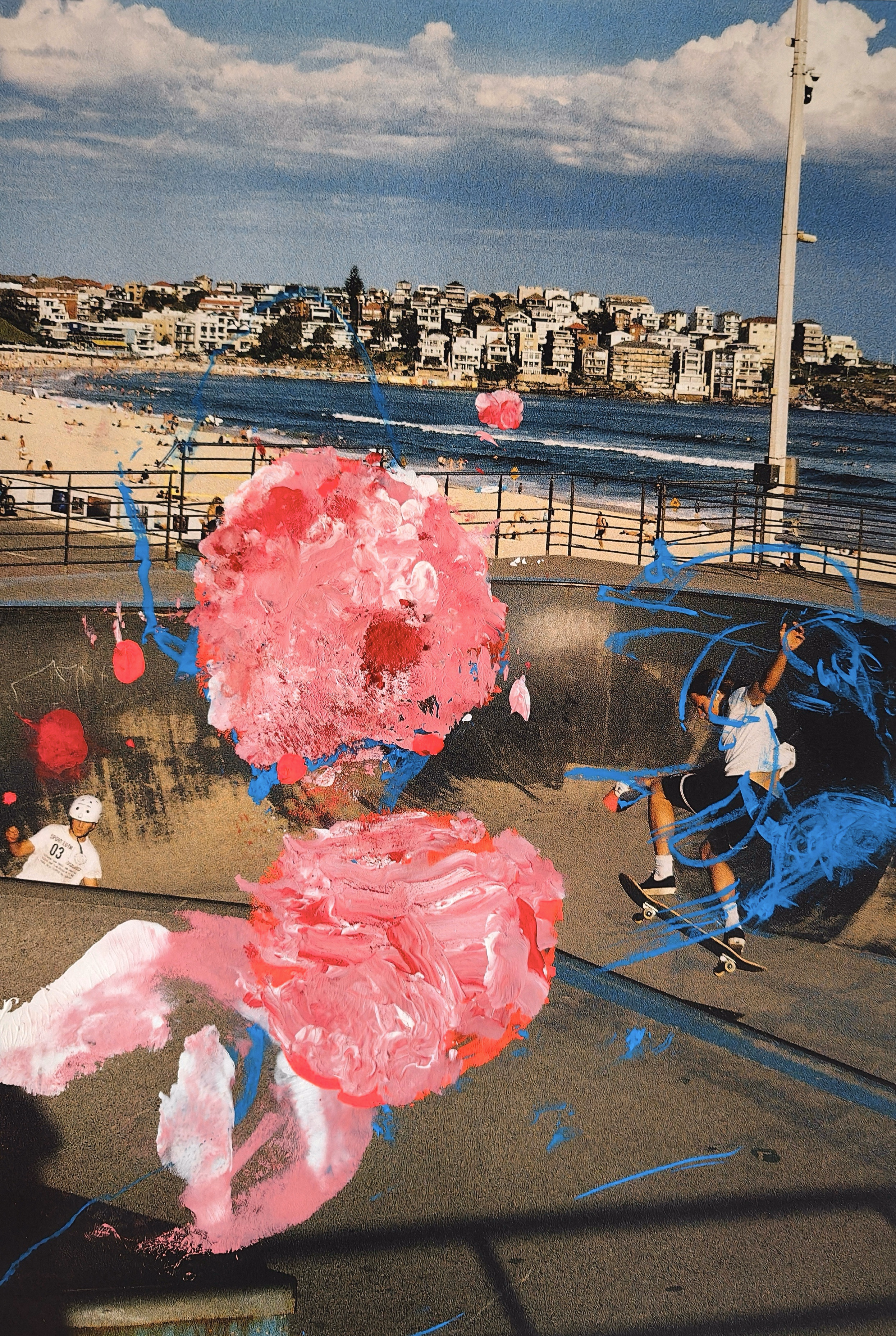 Painting on Photograph 13 — (2024) — mixed media on paper — 42 x 59 cm