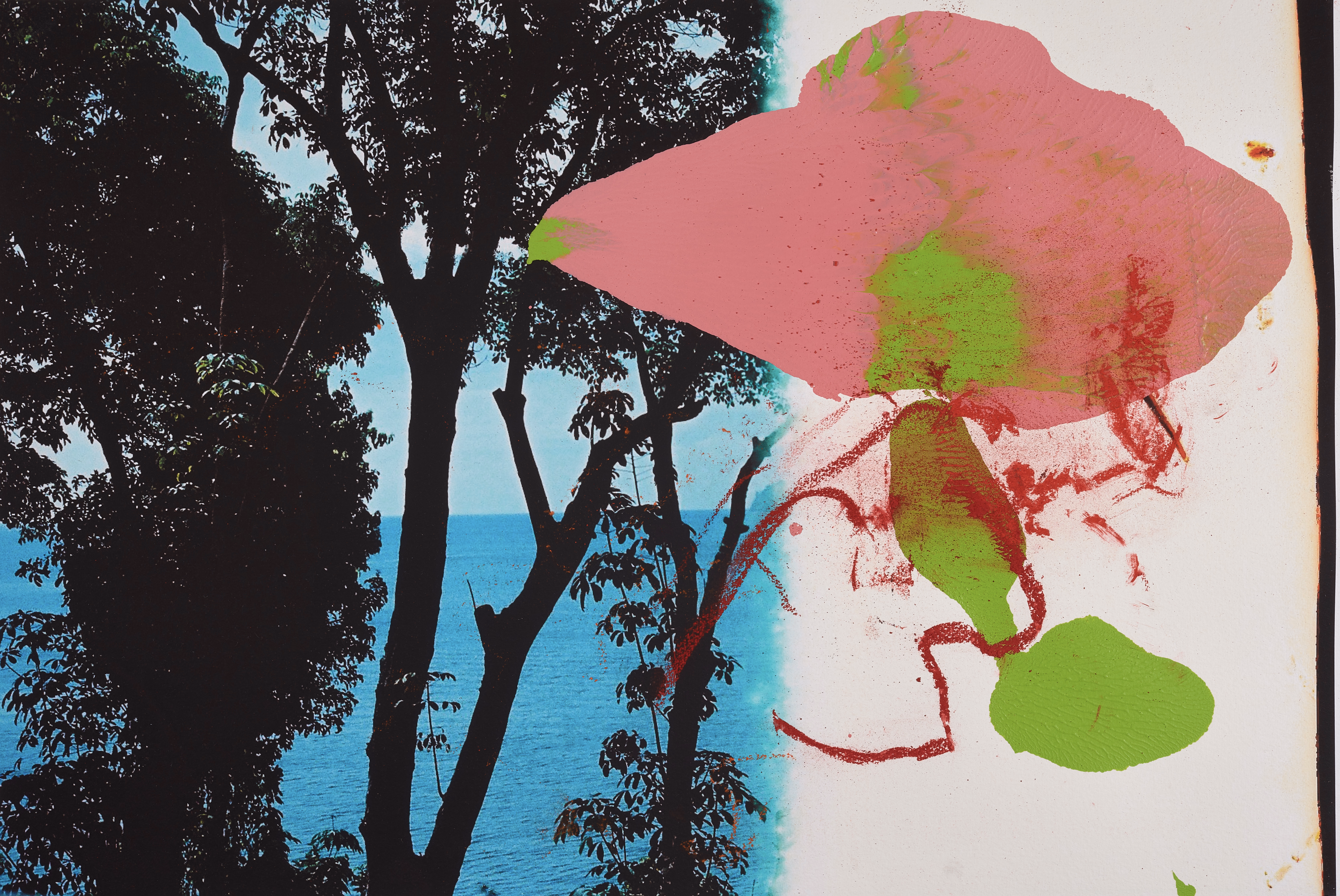 Painting on Photograph 3 — (2023) — mixed media — 59 x 42 cm