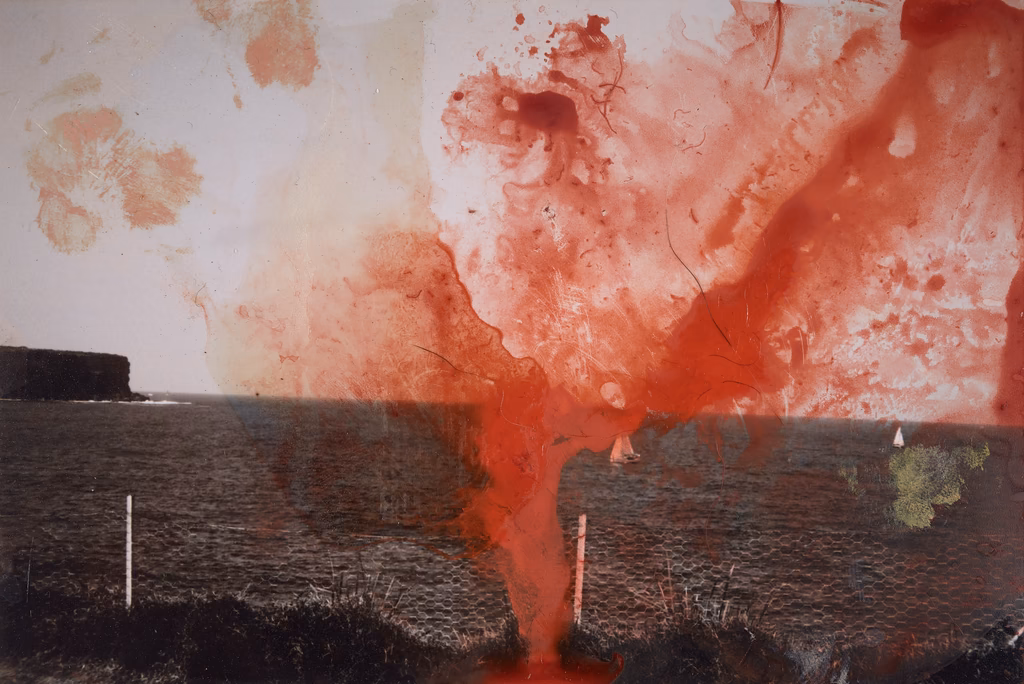 Painting on Small Photograph 3