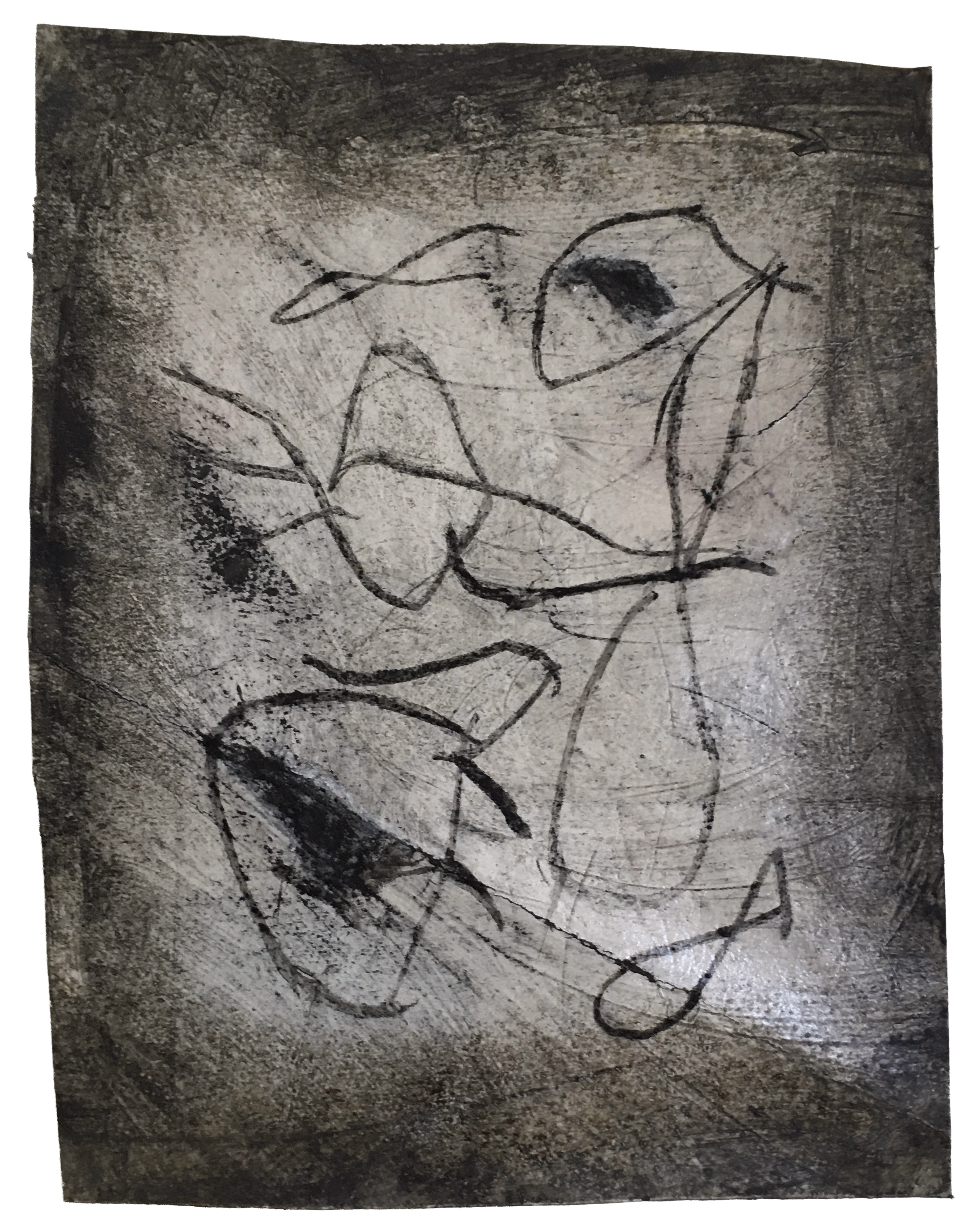 Small Untitled Drawing 6 — (1987) — mixed media on paper — 18 x 23 cm