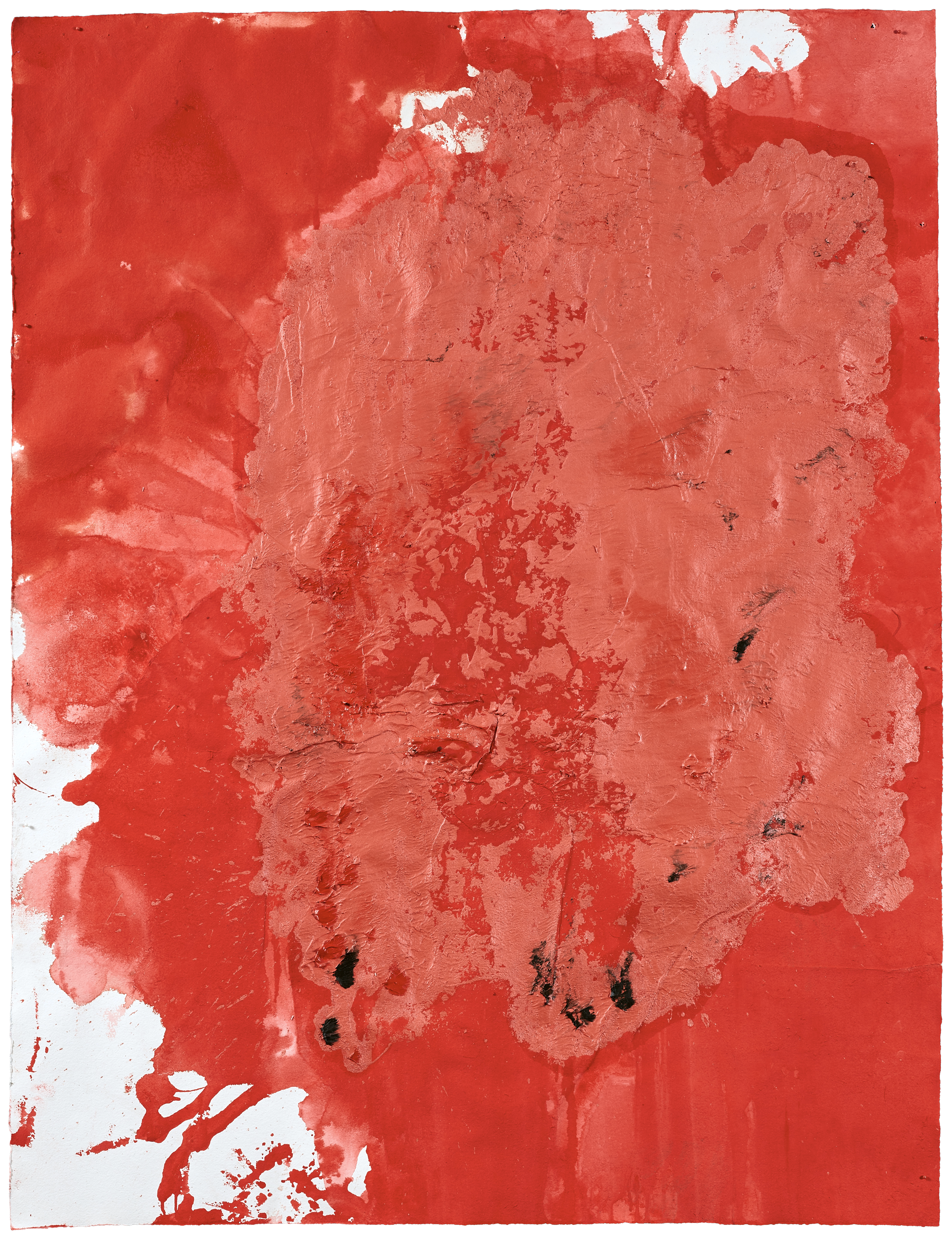 Temple [study 2] — (2022) — oil, vinyl, and acrylic on handmade cotton paper — 100 x 130 cm