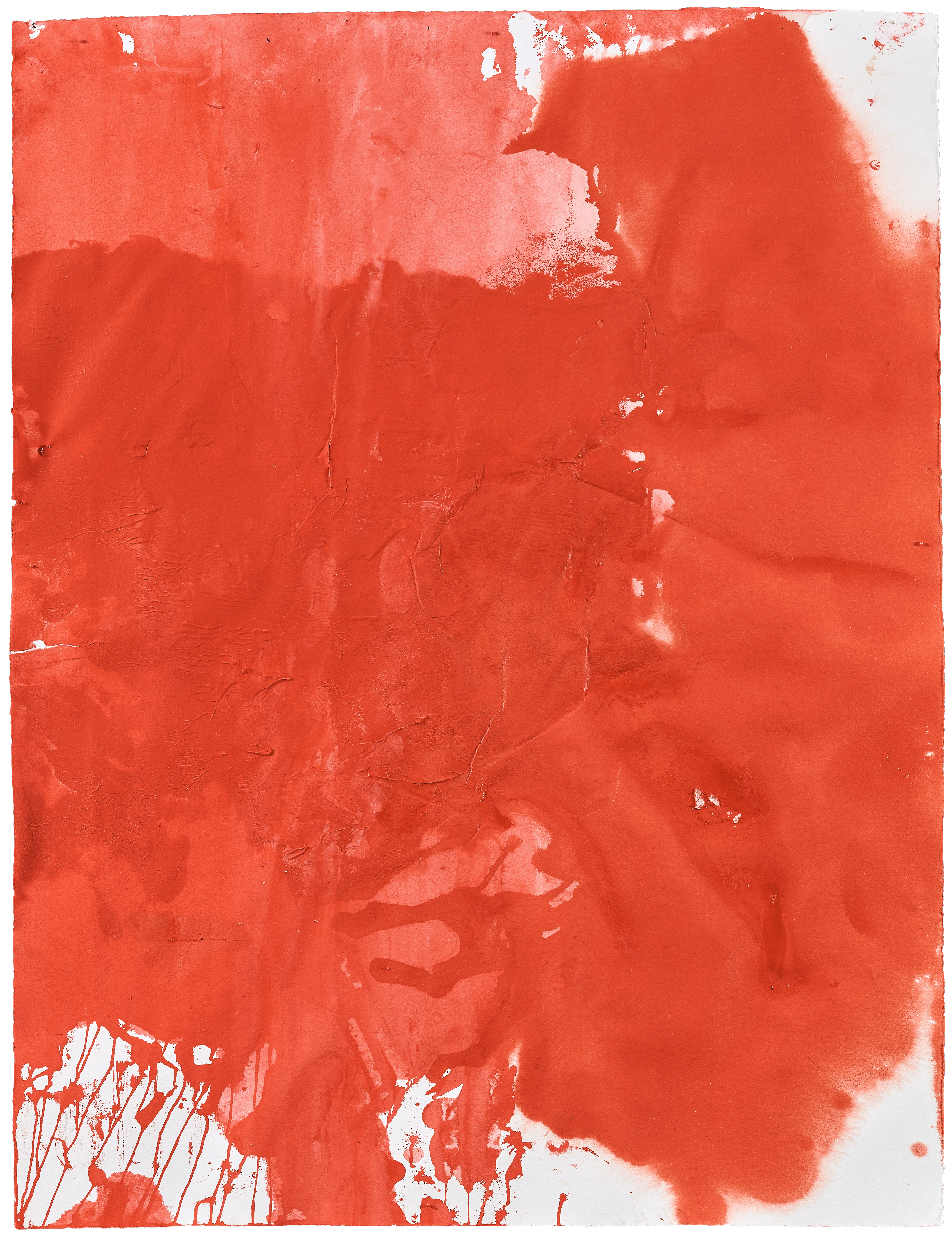 Temple [study 3] — (2022) — acrylic and vinyl on handmade cotton paper — 100 x 130 cm