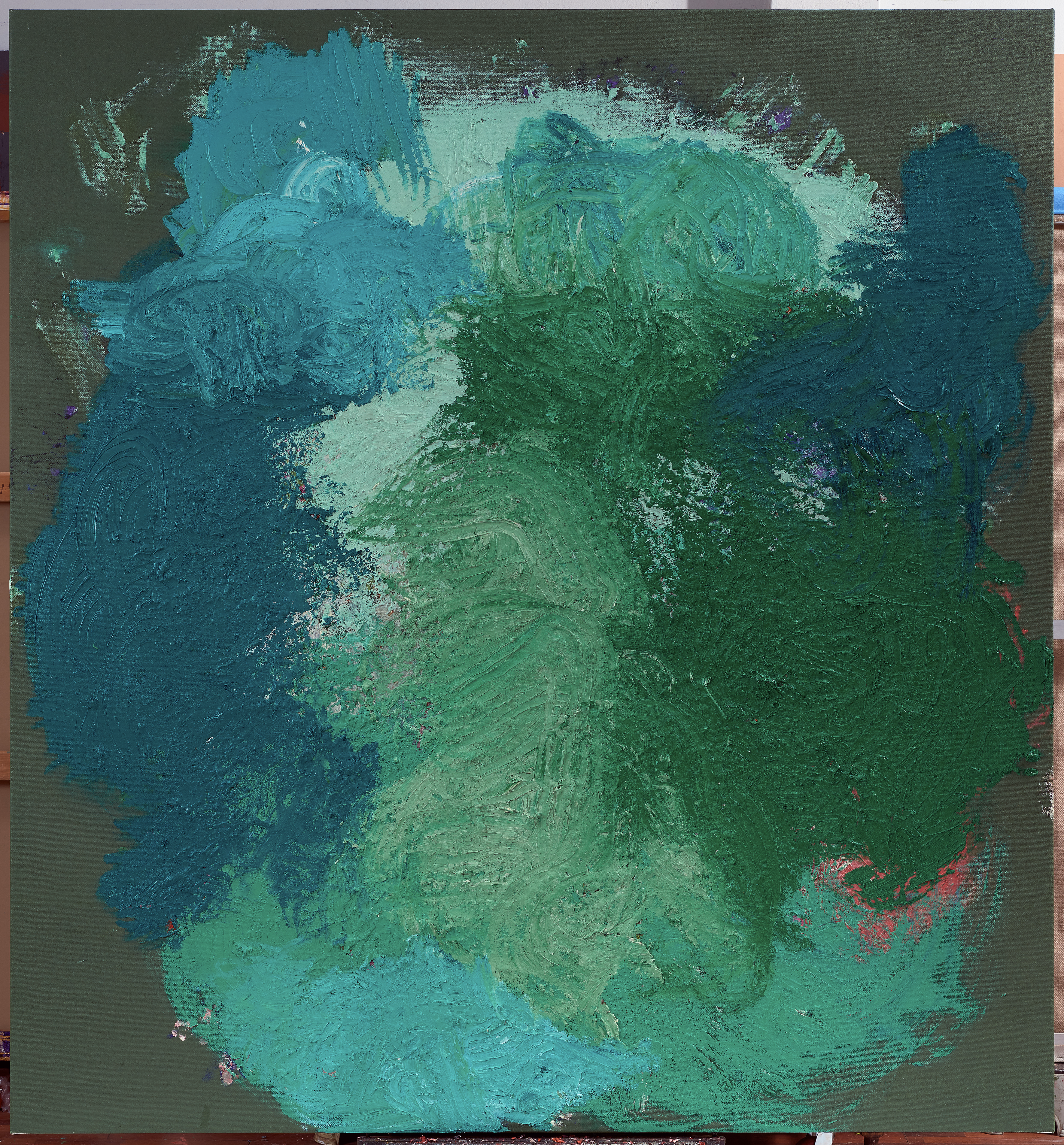 Templum Rosae 14 — (2023 - 2024) — oil on linen — 198 x 214 cm
