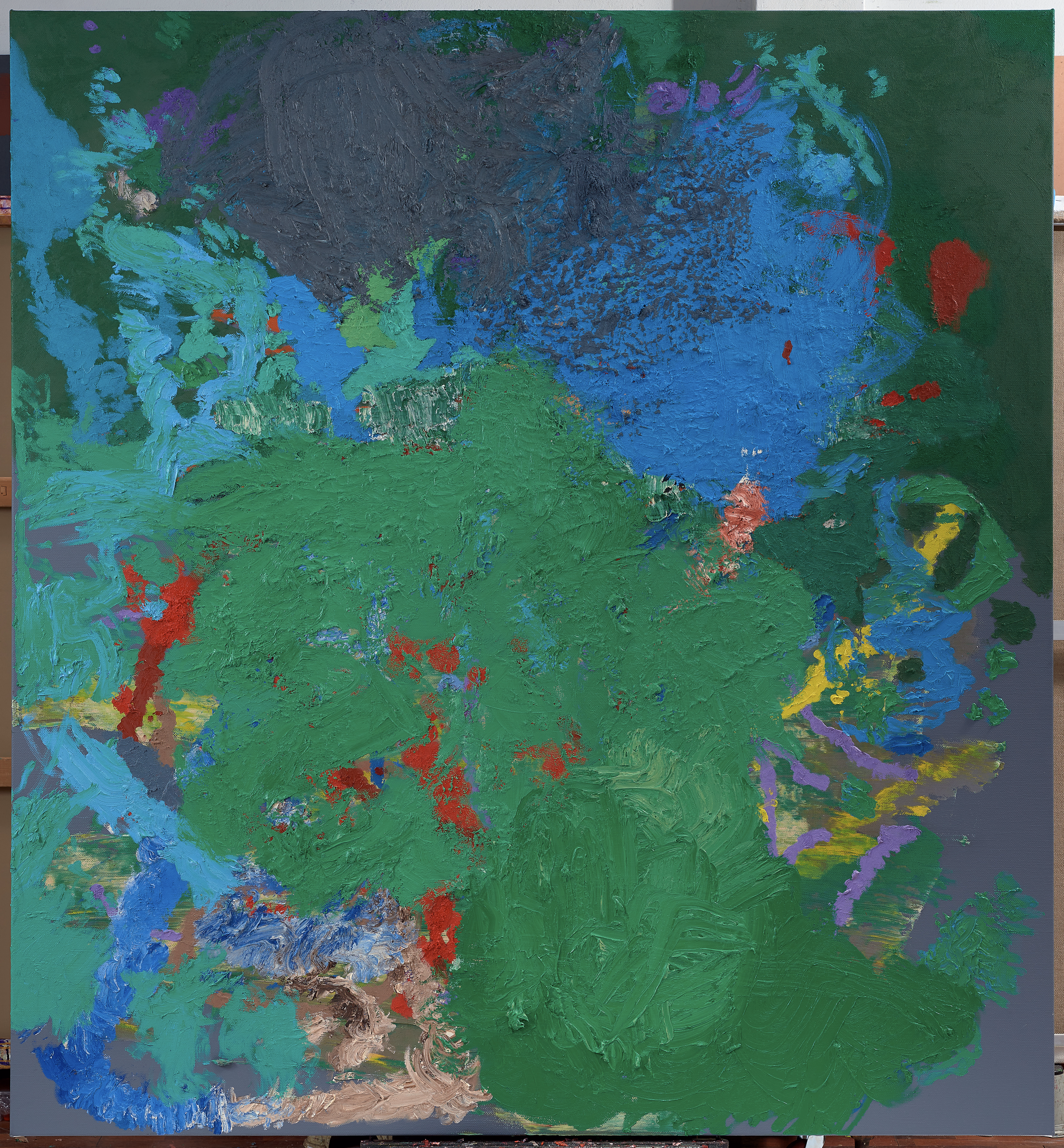 Templum Rosae 19 — (2023 - 2025) — oil on linen — 198 x 214 cm