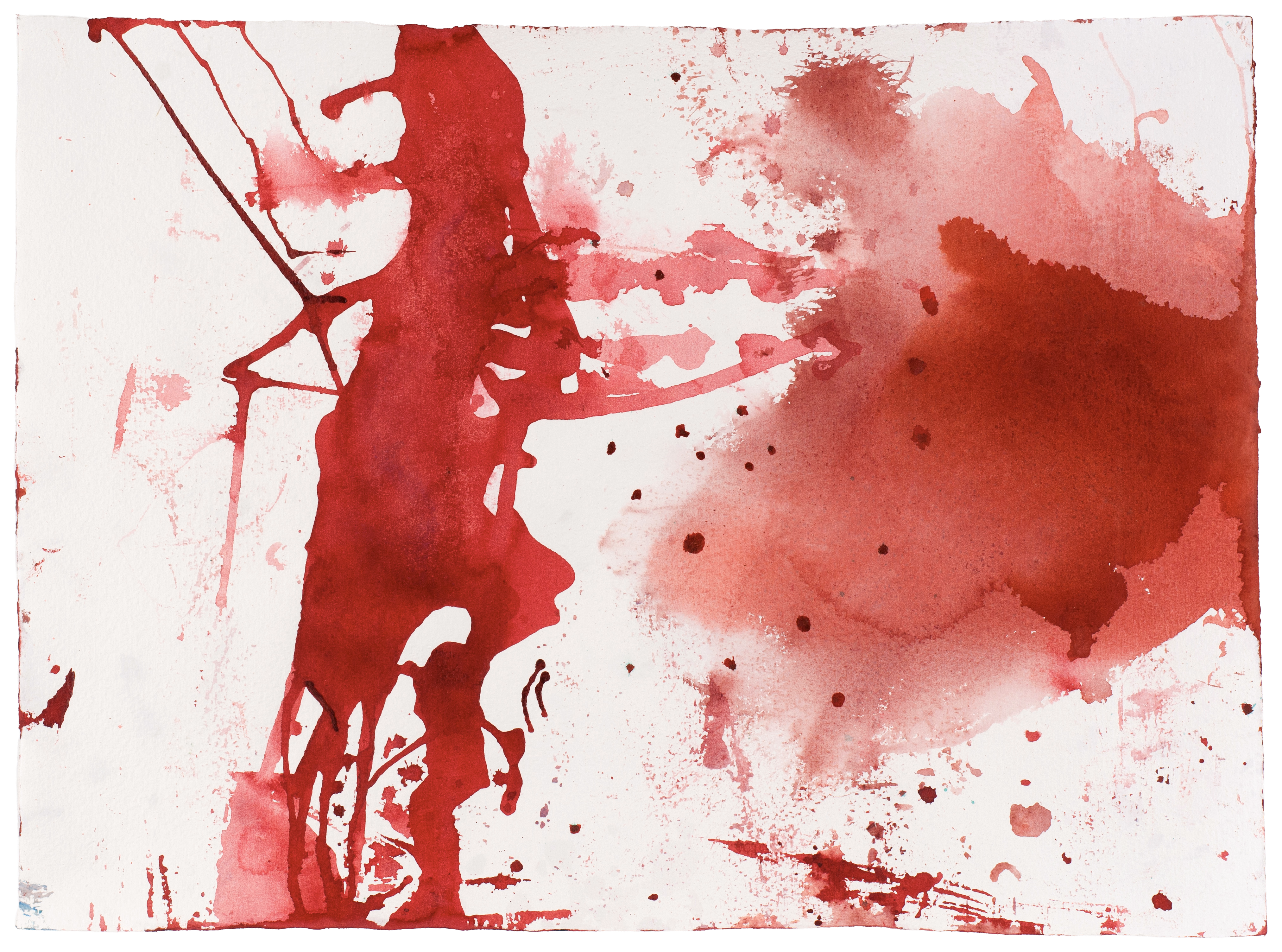The Lovers — (2004) — watercolour on handmade cotton paper — 78 x 56 cm