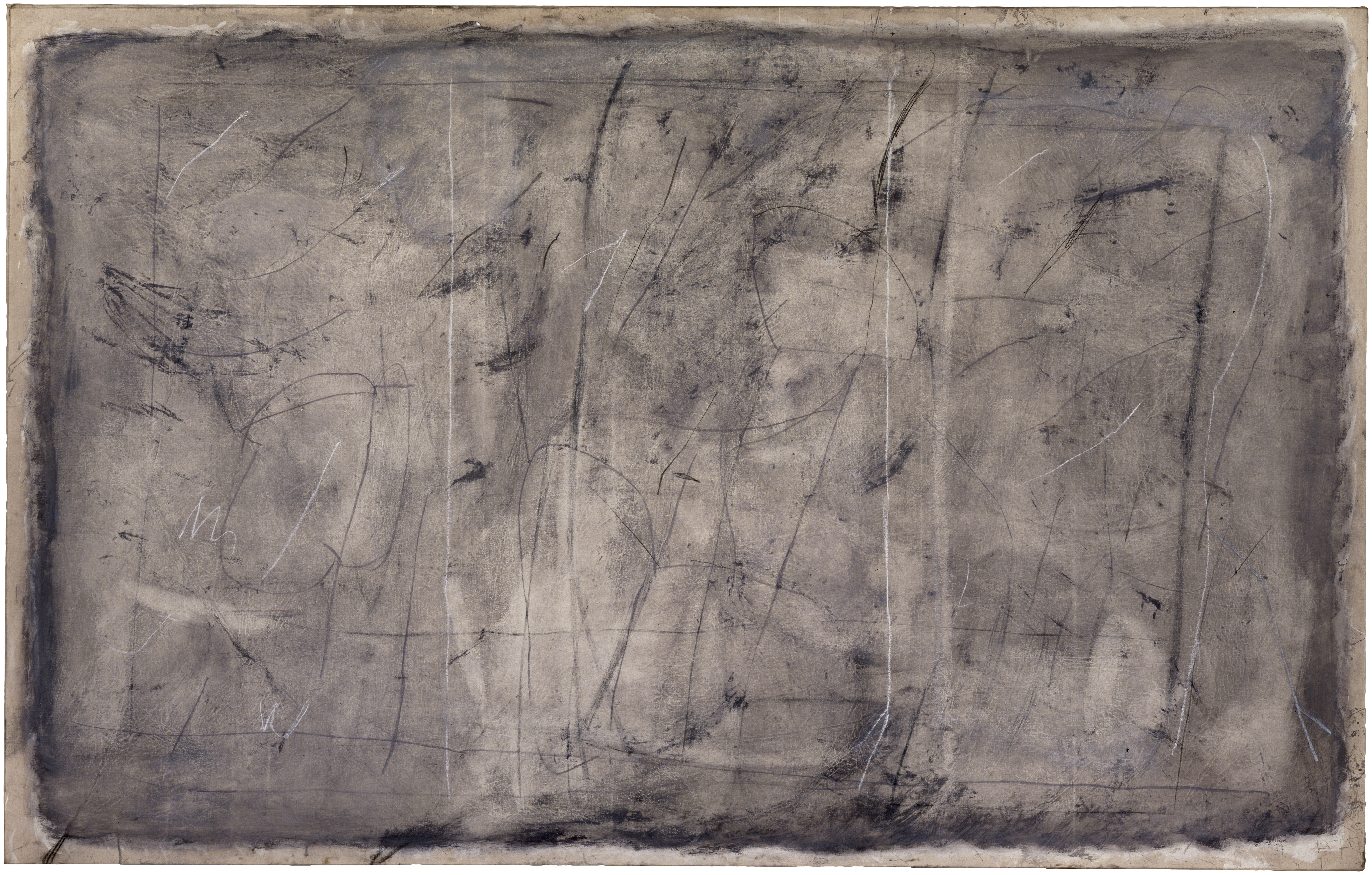 Triptych — (1985 - 1986) — mixed media on cotton canvas — 244 x 152 cm