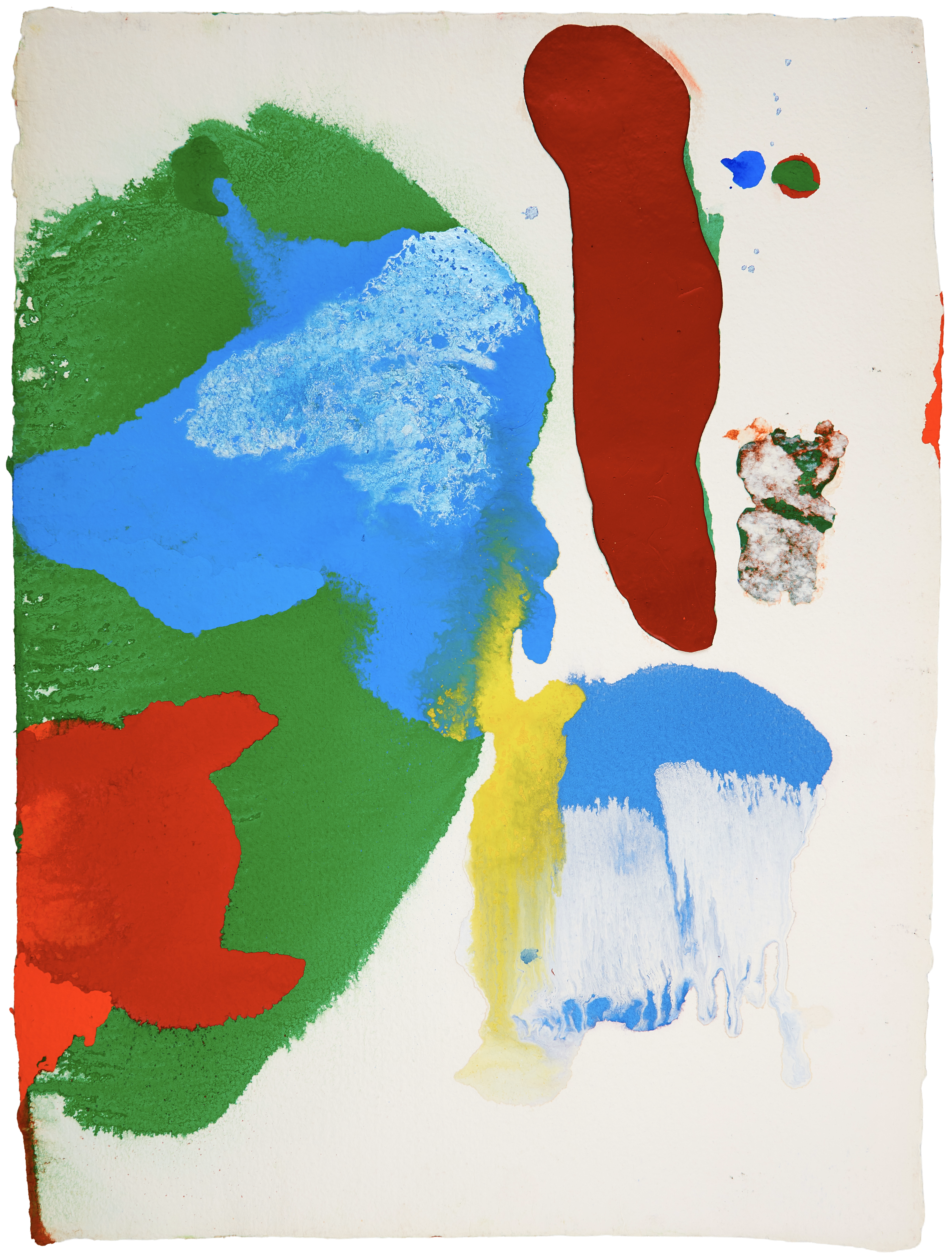 Untitled 2 — (2019) — watercolour, casein, and acrylic resin on handmade paper — 56 x 72 cm