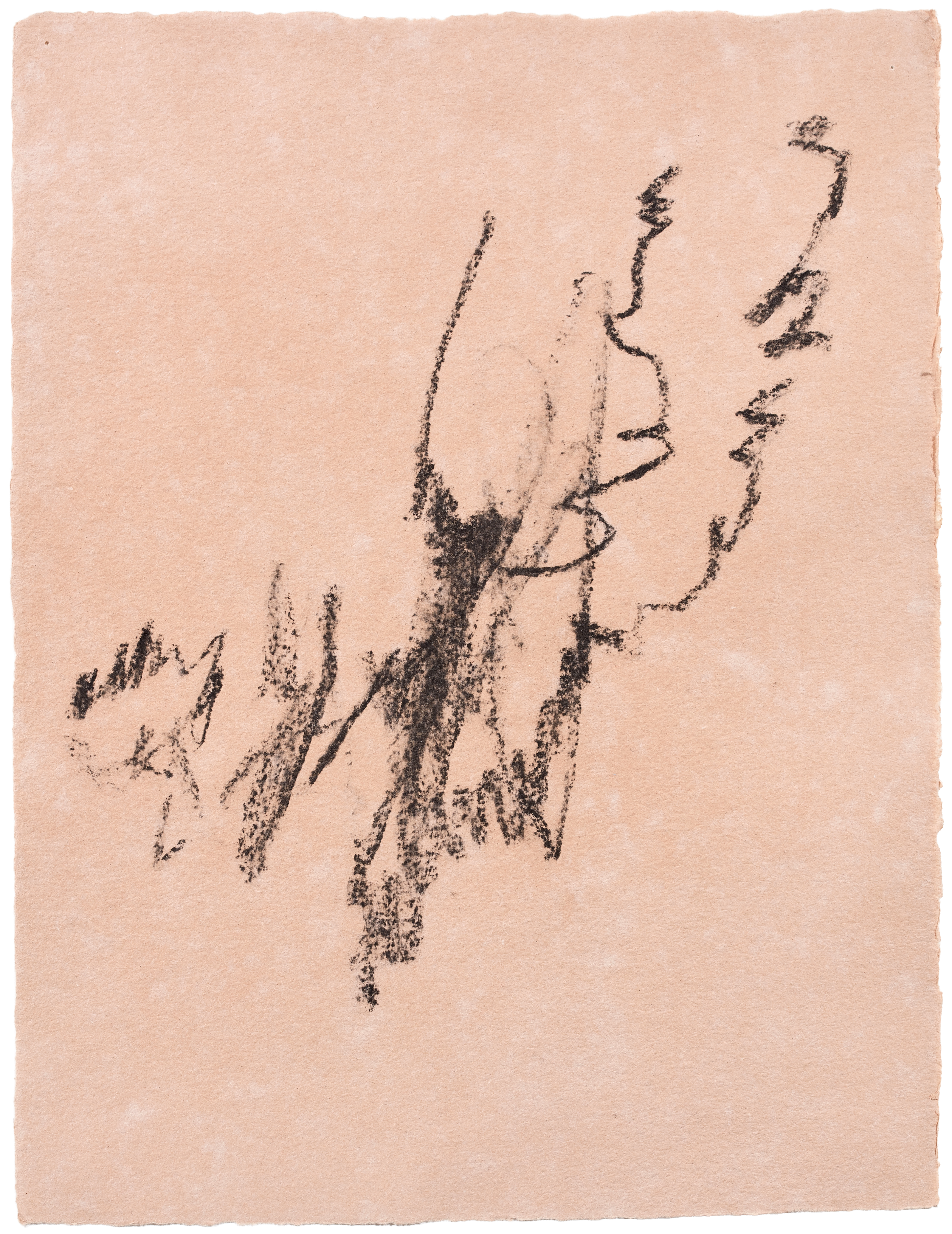 Untitled Drawing #2 — (2019) — charcoal on handmade cotton paper — 24 x 33 cm